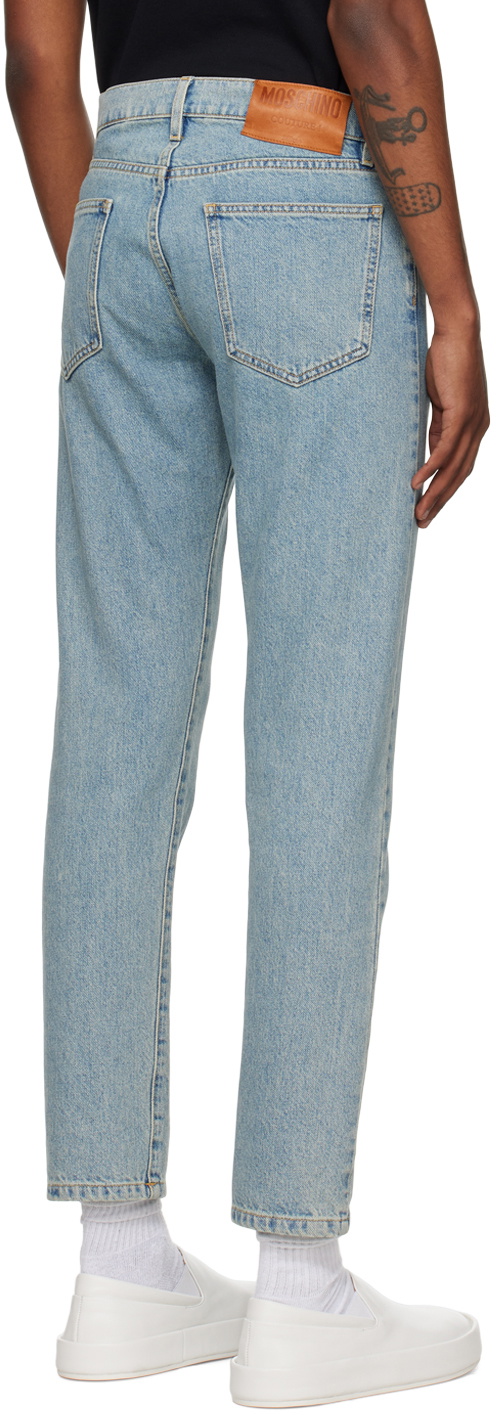 Moschino Blue Garment-Washed Jeans