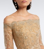 Elie Saab Off-shoulder lace gown