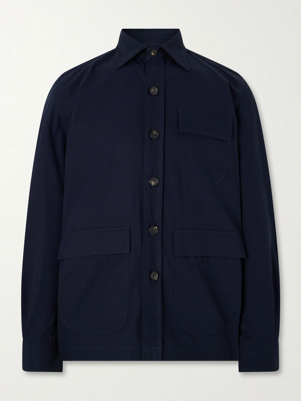 De Petrillo - Cotton Overshirt - Blue
