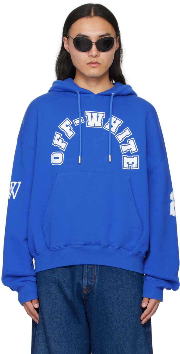 Royal blue off white hoodie hot sale