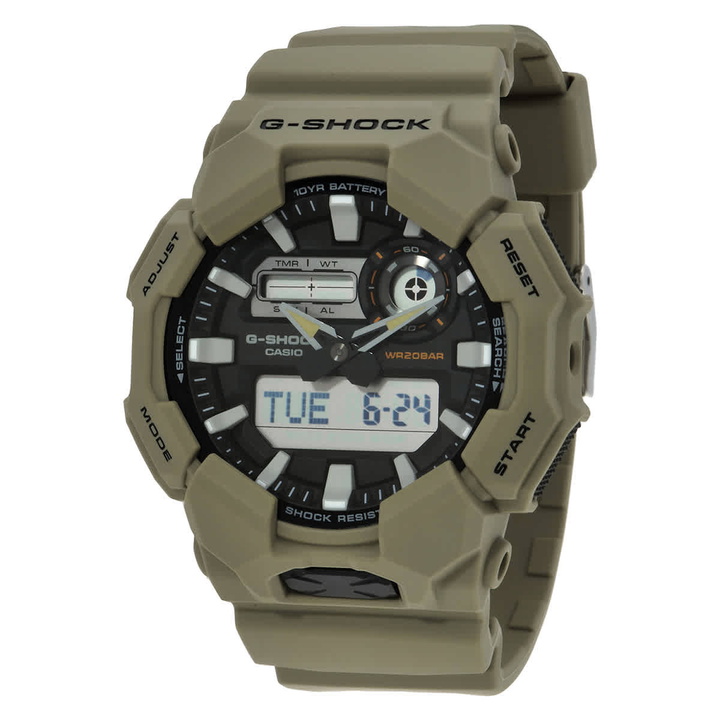 Photo: Casio G-Shock Alarm World Time Quartz Analog-Digital Black Dial Mens Watch GA-010-5A