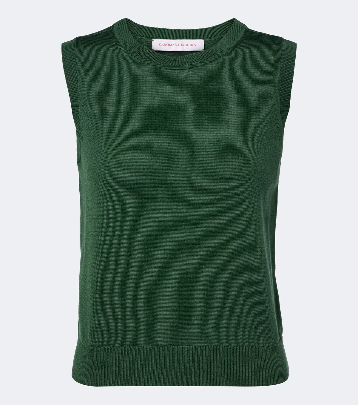 Carolina Herrera Silk and cotton tank top