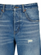 SAINT LAURENT - Baggy Cotton Denim Jeans