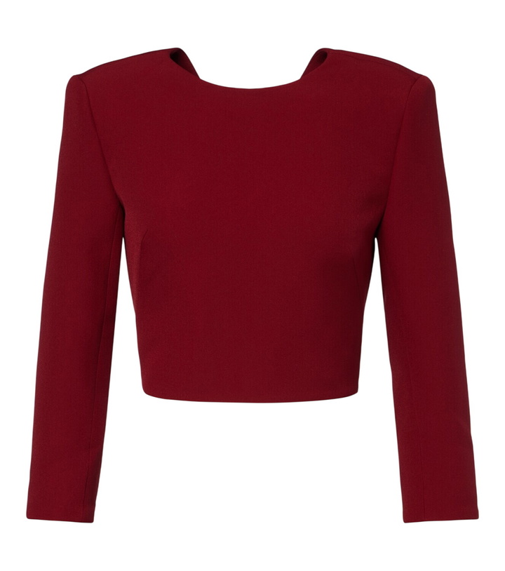 Photo: Safiyaa Yura cropped crêpe top