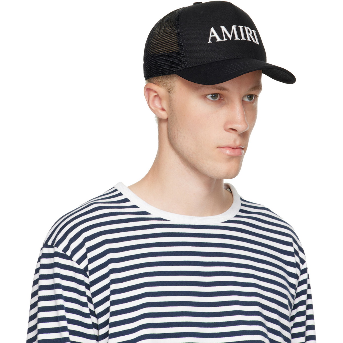 AMIRI Black 'Amiri' Core Logo Trucker Cap