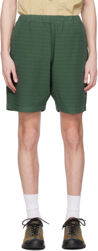 Photo: RANRA Green Stroller Stripy Cotton Shorts