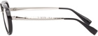 Kuboraum Black & Silver H92 Glasses