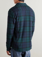 Faherty - Legend Checked Brushed-Flannel Shirt - Blue