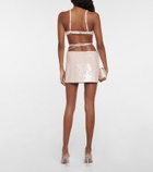 The Mannei Sierra sequined bralette