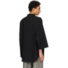 Fear of God Black Cotton Wool Oxford Relaxed Short Sleeve Shirt