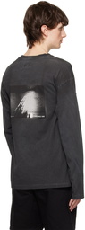 Izzue Gray Faded Long Sleeve T-Shirt