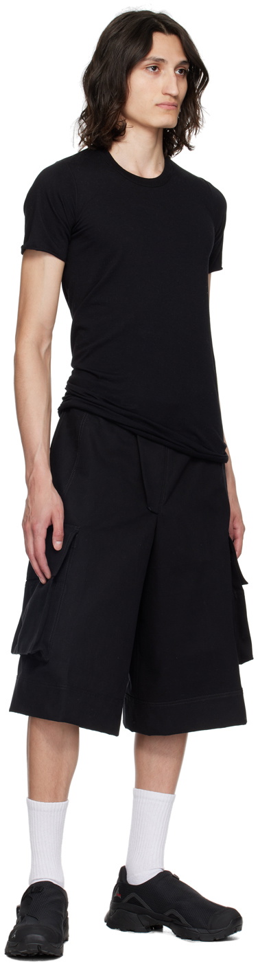 BRYAN JIMENÈZ SSENSE Exclusive Black Pocket Shorts