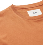 Folk - Cotton-Jersey T-Shirt - Orange
