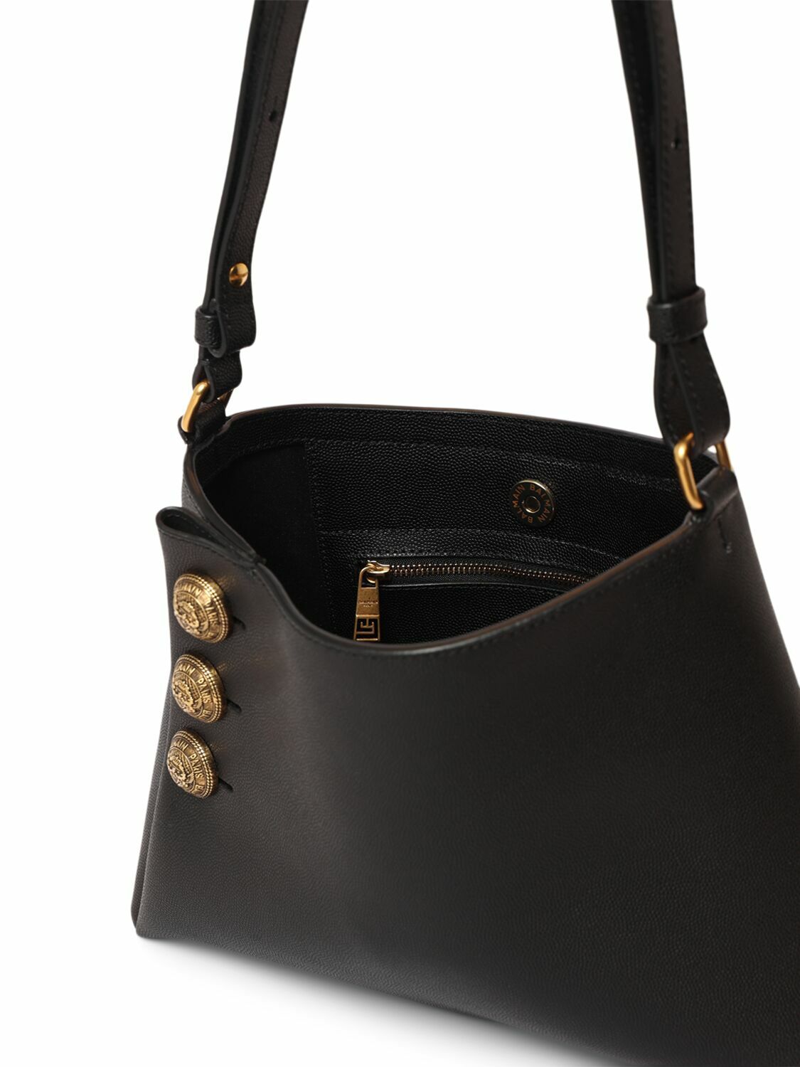 BALMAIN Embleme Leather Shoulder Bag Balmain