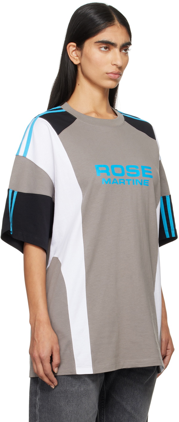 Martine Rose Gray Oversized Panelled T-shirt Martine Rose