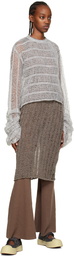 VITELLI Gray Extended Sleeve Sweater