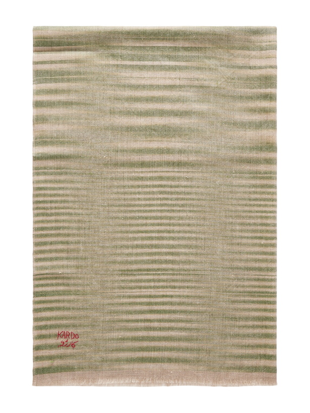 Photo: Kardo - Embroidered Striped Cashmere Scarf