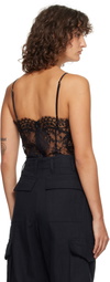 ZIMMERMANN Black Illustration Lace Teddy Bodysuit