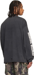 032c Black Hardcore Wellness Oversized Longsleeve T-shirt