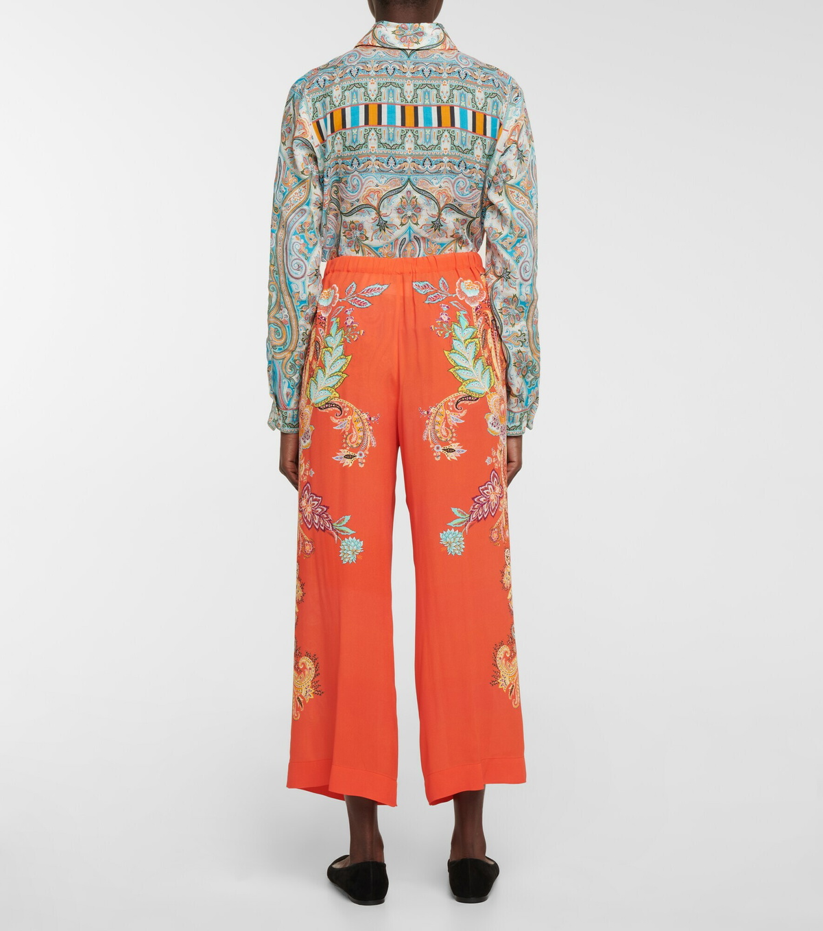 Etro - Paisley cropped pants