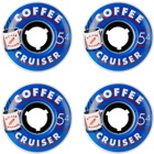 SML. Wheels White Coffee Cruiser Skateboard Wheels, 54 mm