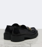 Gucci Rhody Horsebit leather platform loafers