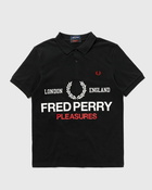 Fred Perry X Pleasures Logo Fred Perry Shirt Black - Mens - Polos