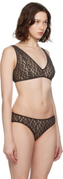 Baserange Brown Crescent Bra