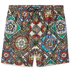 Dolce & Gabbana - Long-Length Printed Swim Shorts - Multi