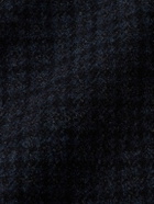 Boglioli - Checked Virgin Wool and Cashmere-Blend Overcoat - Blue
