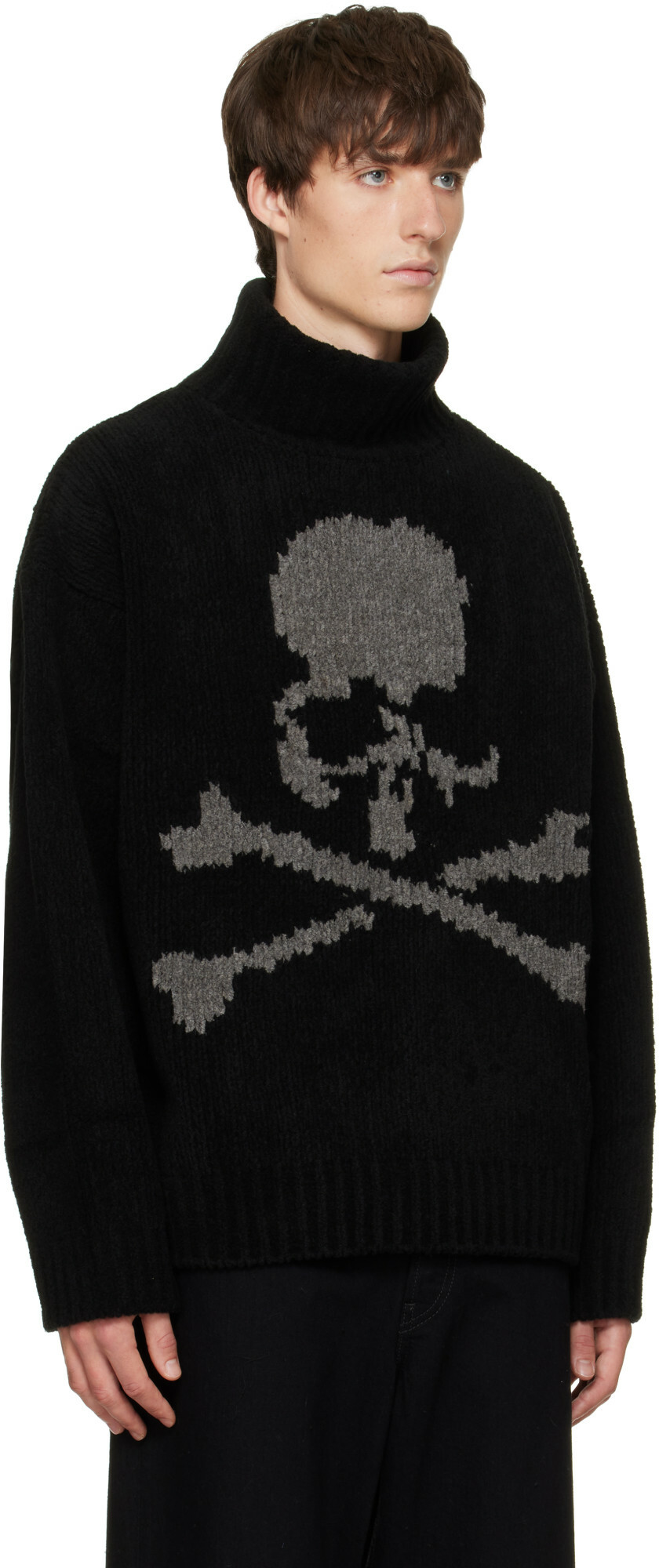 mastermind JAPAN Black Cashmere Turtleneck