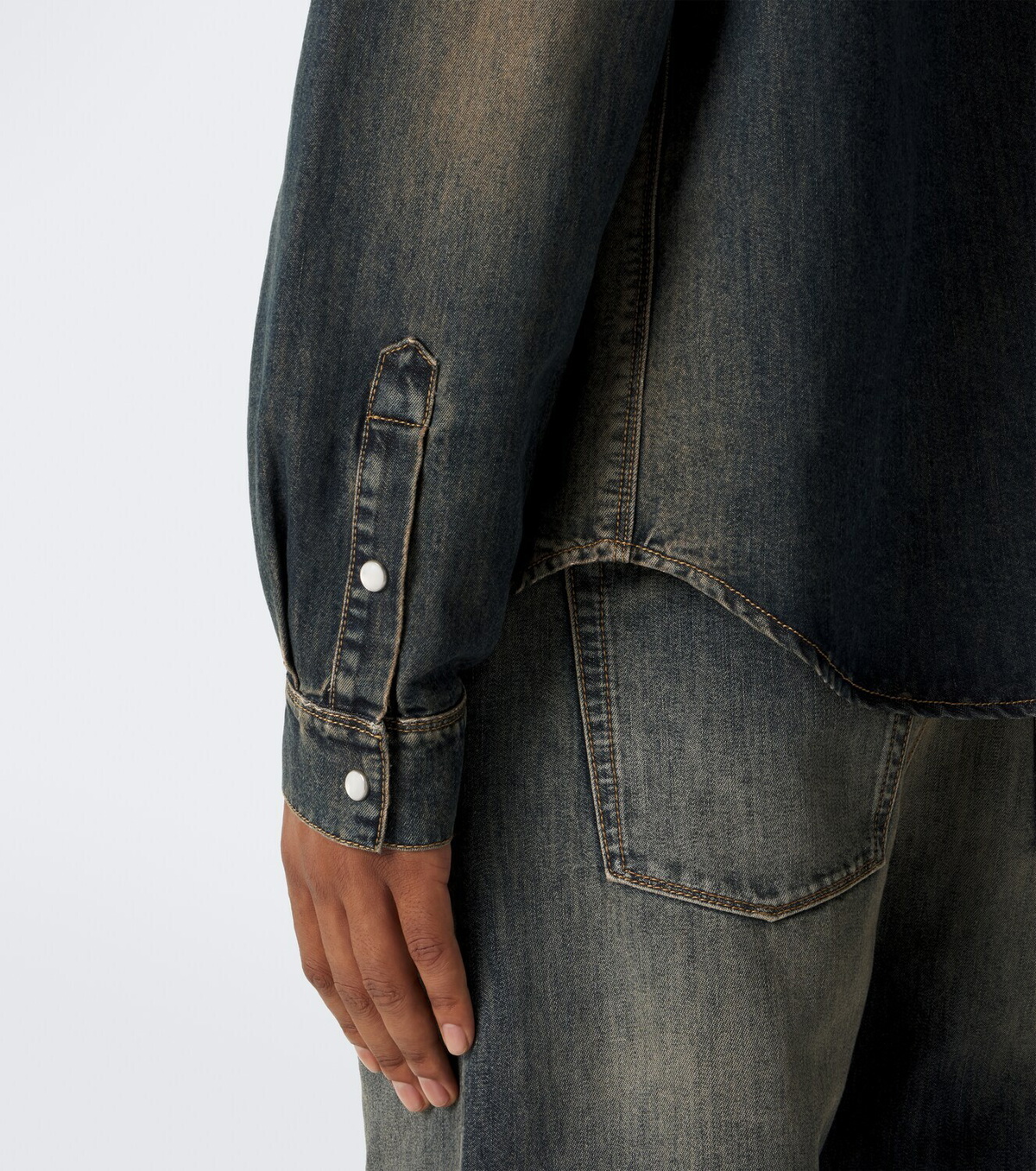 Fendi Faded denim shirt
