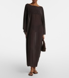 Staud Nour chiffon beach dress