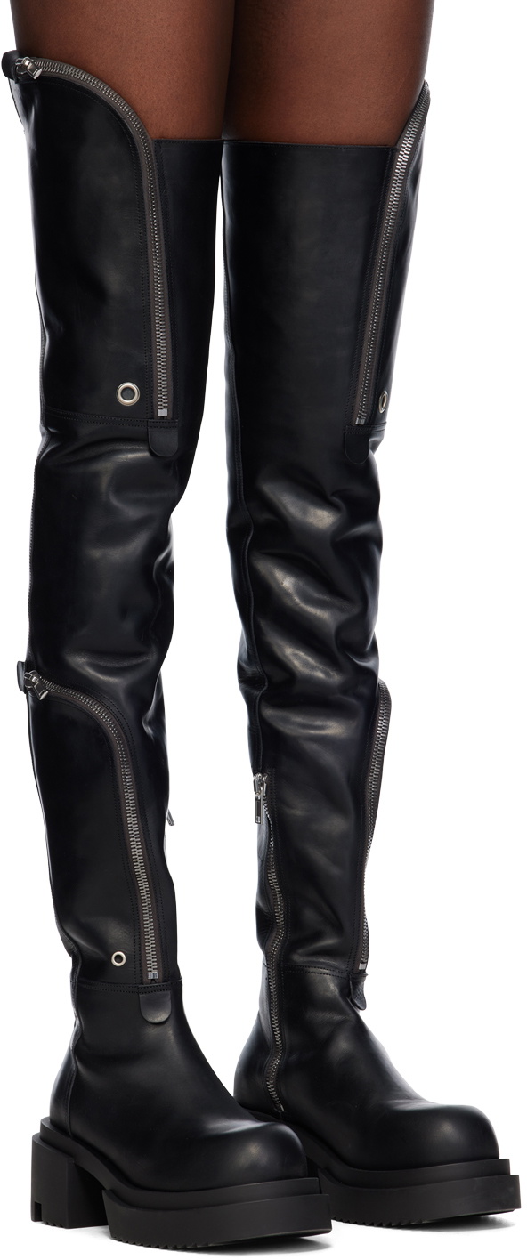 Rick Owens Black Bauhaus Wader Bogun Boots Rick Owens Rick Owens Black Bauhaus Wader Bogun Boots Rick Owens