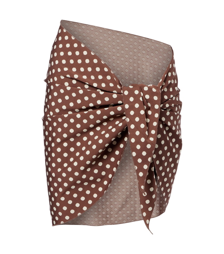Photo: Montce Draped polka-dot beach cover-up