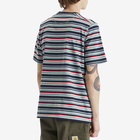 Pop Trading Company Men's Striped Pocket T-Shirt in Multicolour