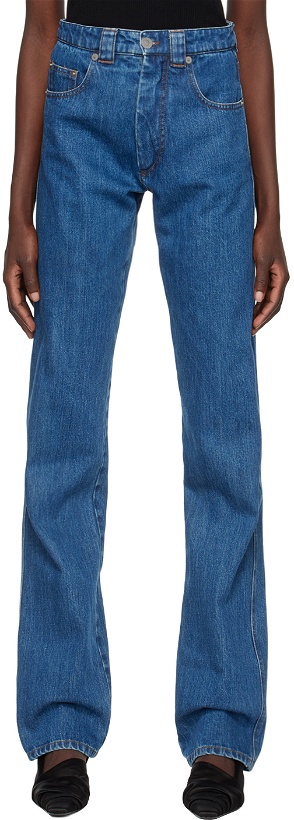 Photo: Kwaidan Editions SSENSE Exclusive Blue Straight-Leg Jeans