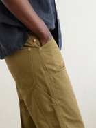 Drake's - Carpenter Straight-Leg Cotton Cargo Trousers - Brown