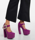 Bottega Veneta - Mostra leather platform Mary Jane pumps