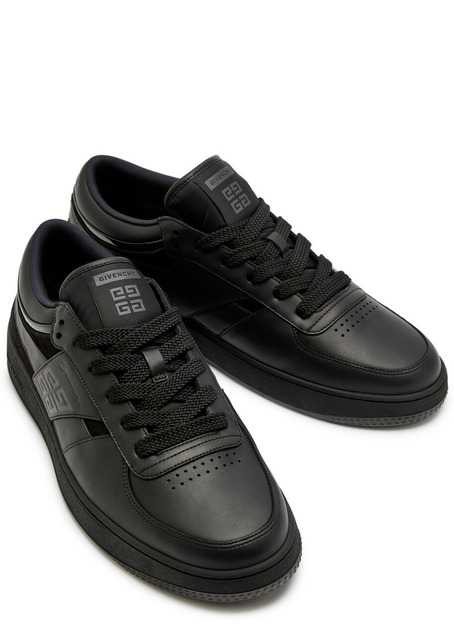 Givenchy G Move Panelled Leather Sneakers Black