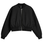 Meotine Women's Kian Canvas Bomber Jacket in Black