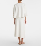 Max Mara Crêpe midi skirt