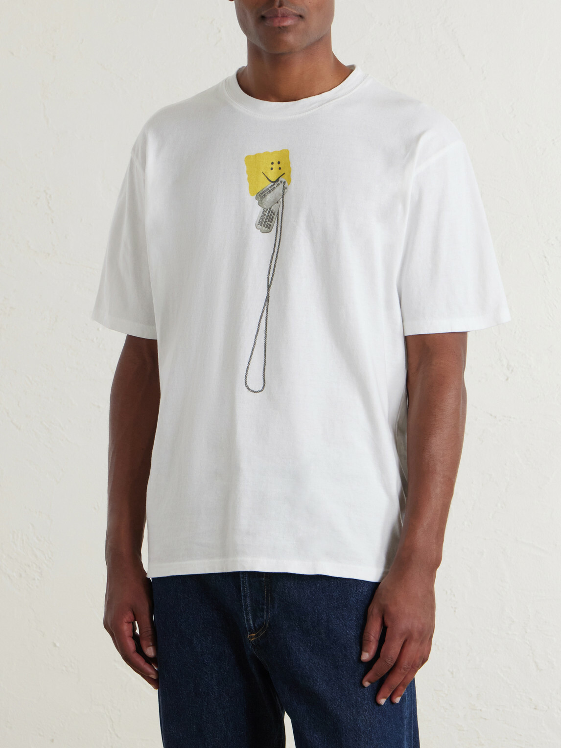 KAPITAL - Peckish Printed Cotton-Jersey T-Shirt - White