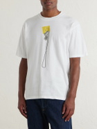 KAPITAL - Peckish Printed Cotton-Jersey T-Shirt - White