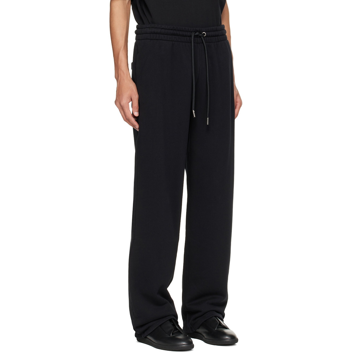 Off-White Black Rubbed Paint Arrows Sweatpants