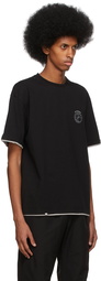 C2H4 Black Multi Existence Layered T-Shirt