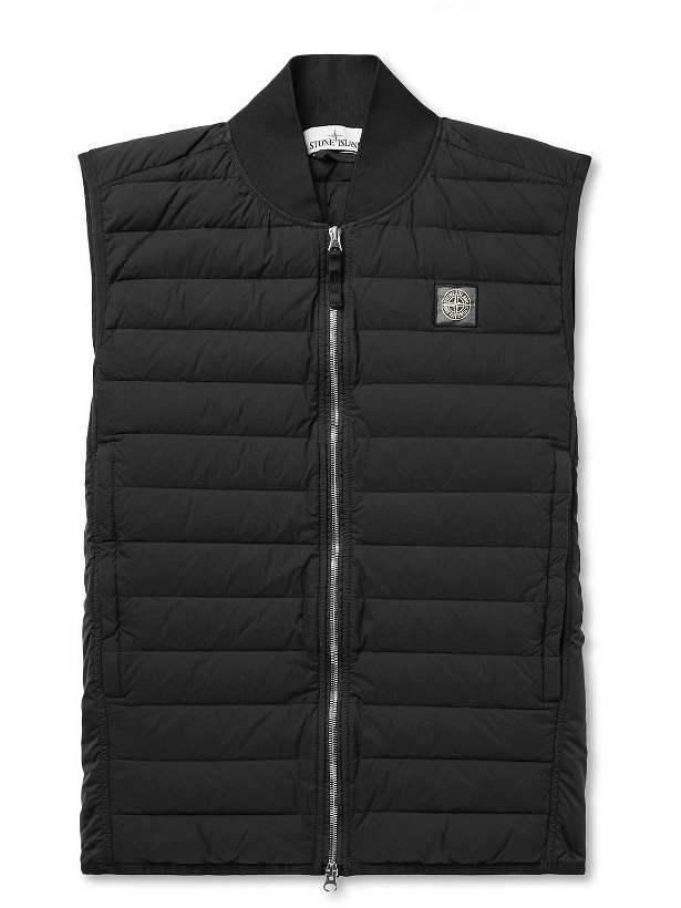 Photo: Stone Island - Quilted Stretch-Nylon Down Gilet - Black