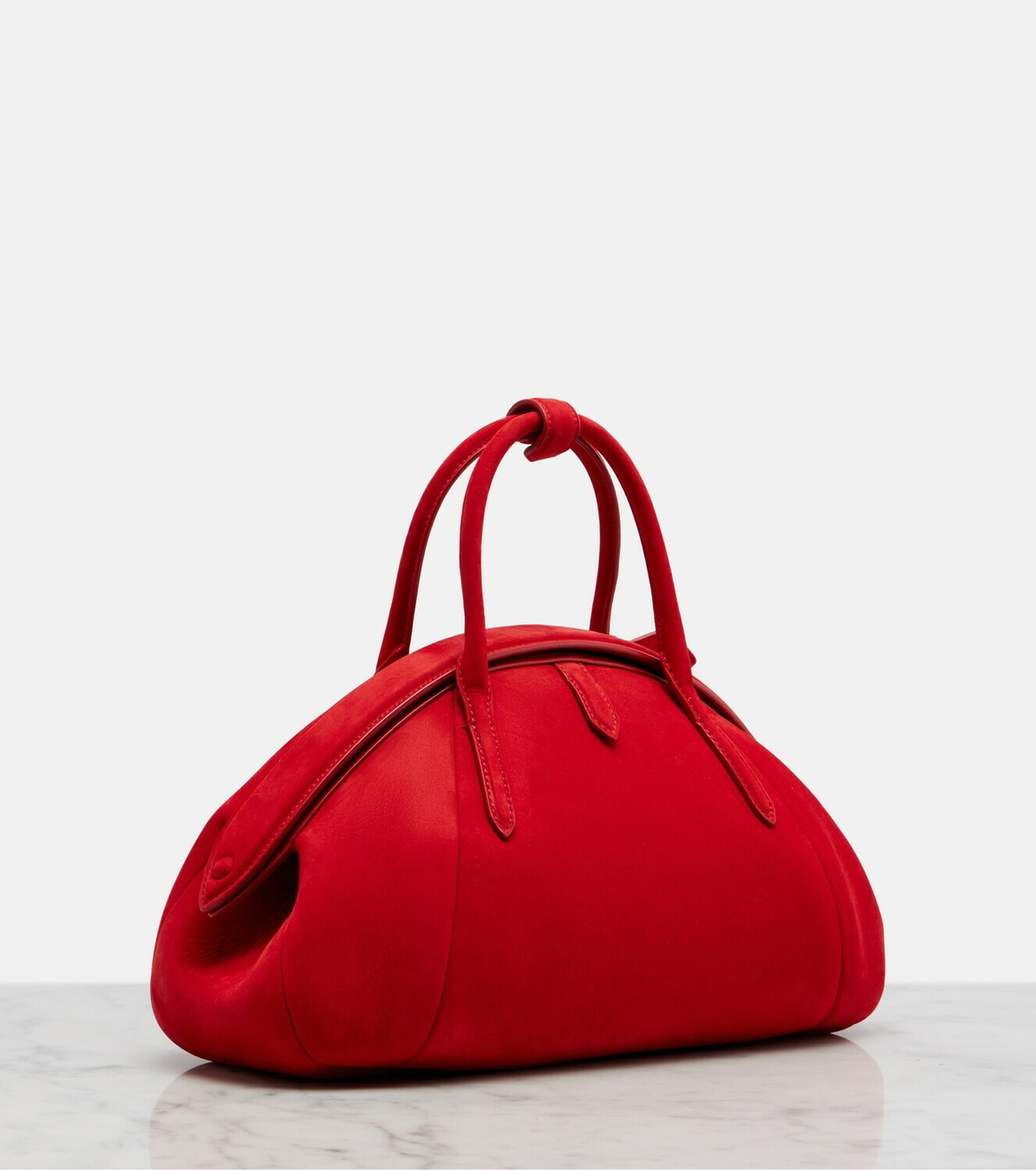 Alaïa Purse Small suede top-handle bag