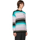 Loewe Blue Stripe Anagram Sweater