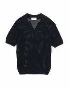 Laneus Mens Polo shirt in Black